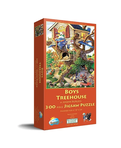 SunsOut Boys Treehouse 300 piece Jigsaw Puzzle for Adults