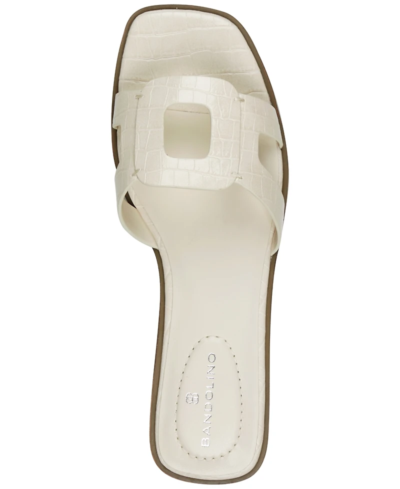 Bandolino Women's Vienma Square Toe Flat Sandals