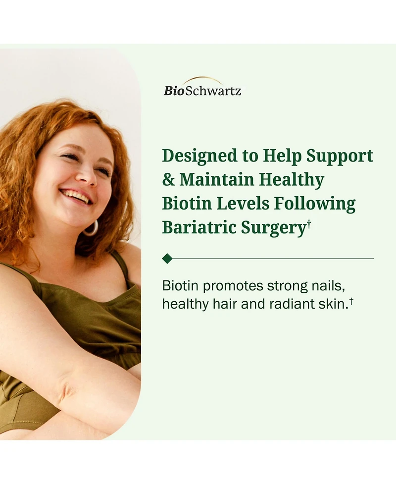 Bioschwartz Bariatric Biotin 90 Day Meltable Tablets, 90ct