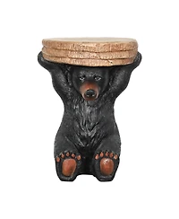 Sunjet 20.8" H Black Bear Side Table