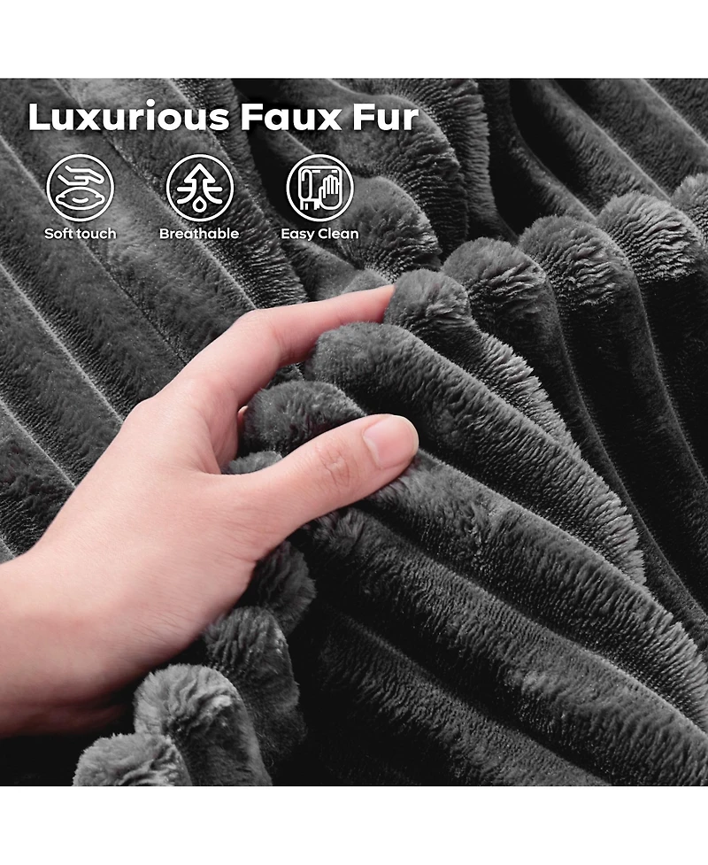 Xizzi 98'' Modular Sectional Sofa Couch, 5-Piece Comfy Corduroy Fabric Couch for Living Room, Modern L-Shaped Deep Seat with Chaise Ottoman