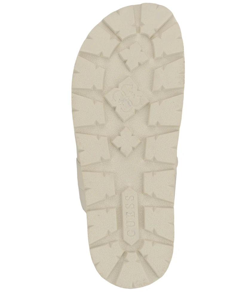 Guess Womens Faxon Platform Lug Sole Footbed Sandals
