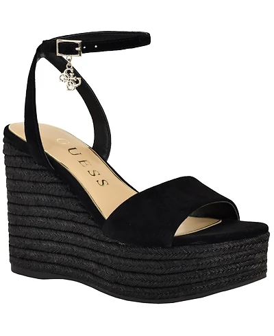 Guess Women's Everly Espadrille Platform Wedge Sandals