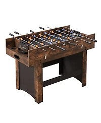 Sugift 3-in-1 Game Table 54" Combo Table with Air Hockey Ping Pong and Foosball