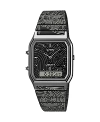 Casio Unisex Japanese Quartz Liberty Limited Edition Black Ip Stainless Steel Watch, 29.8mm