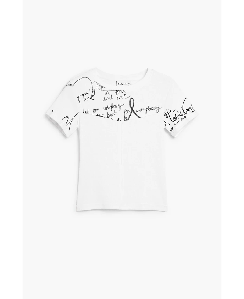 Desigual Women's T-shirt rib lettering