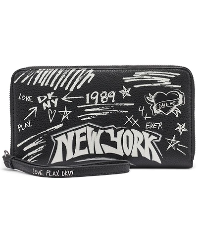 Dkny Women's Bryar Zipper Around Wallet