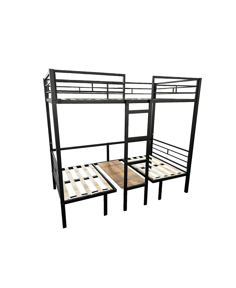 Streamdale Furniture Transformable Twin Loft Bed with Table