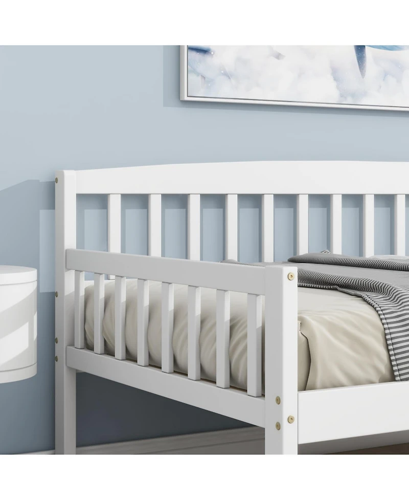 Streamdale Furniture White Twin Daybed with Storage Drawers