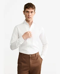 Mango Men's Cotton Dress Shirt