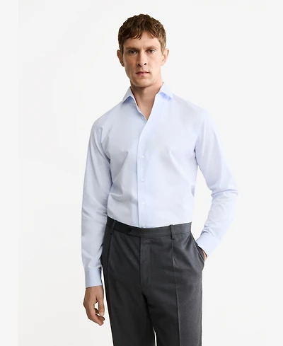 Mango Men's Cotton Dress Shirt