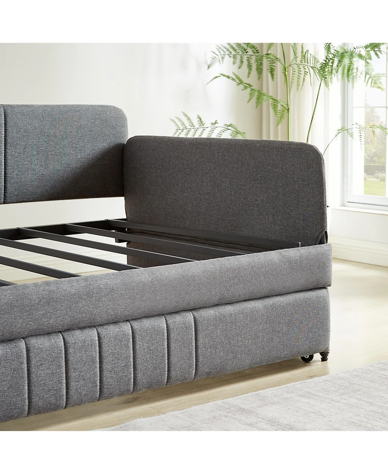 Streamdale Furniture Daybed, sofa bed metal framed with trundle