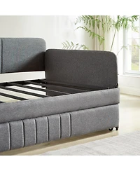 Streamdale Furniture Daybed, sofa bed metal framed with trundle