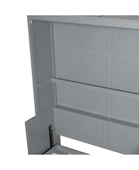 Streamdale Furniture Queen Size Murphy Bed Wall Bed with Closet.