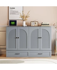 Streamdale Furniture Full Size Murphy Bed with Large Drawers