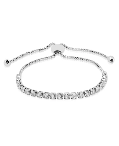 Macy's Cubic Zirconia (3.96 ct. t.w.) Adjustable Bolo Bracelet