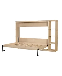 Streamdale Furniture Full Size Murphy Bed with Bookshelf