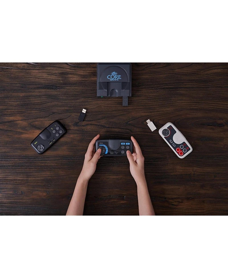 8Bitdo Pce Core 2.4G Wireless Gamepad for Pc Engine Mini, Pc Engine CoreGrafx Mini, TurboGrafx-16 Mini & Nintendo Switch (Pce Core Edition)