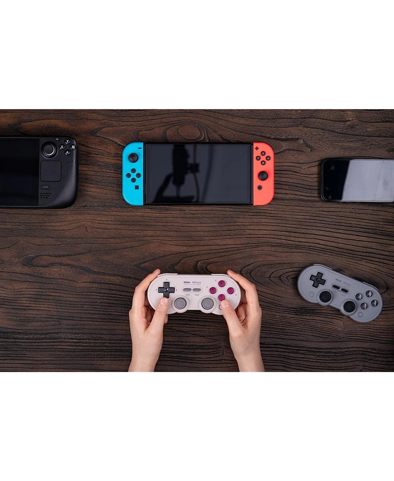 8BitDo SN30 Pro Bluetooth Controller with Hall Effect Joysticks, Rumble Vibration, and Turbo Function, Compatible with Switch/Switch 2, Pc, macOS, And