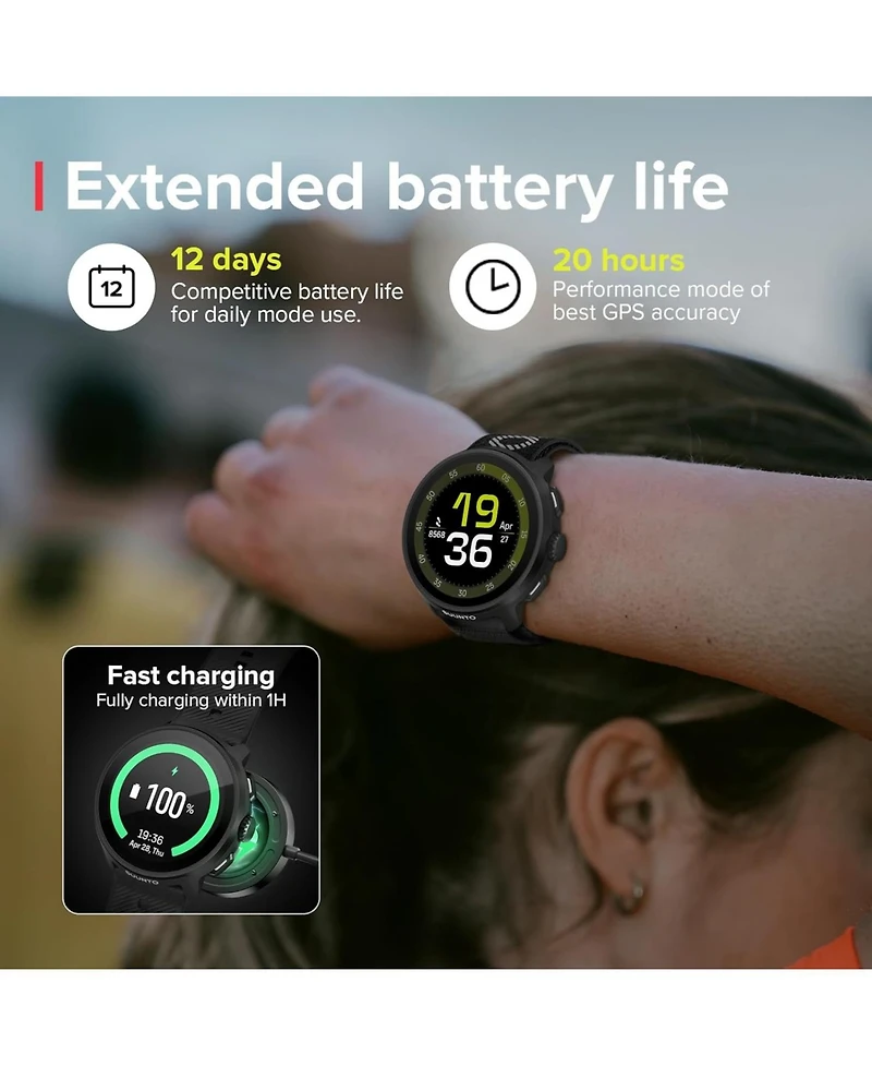 Suunto Run Gps Sports Watch with Amoled Touchscreen, Heart Rate and Sleep Tracker