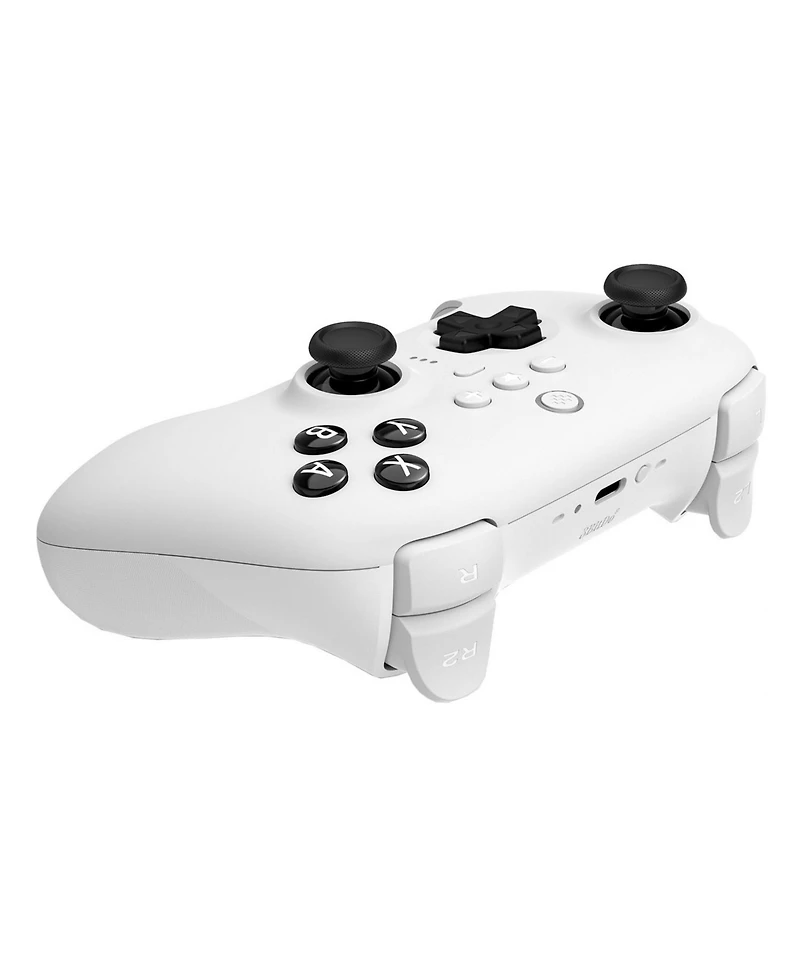 8BitDo Ultimate Bluetooth Wireless Controller for Switch, Pc and Steam with Travel Case - White