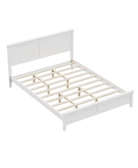 Streamdale Furniture Queen Solid Wood Platform Bed