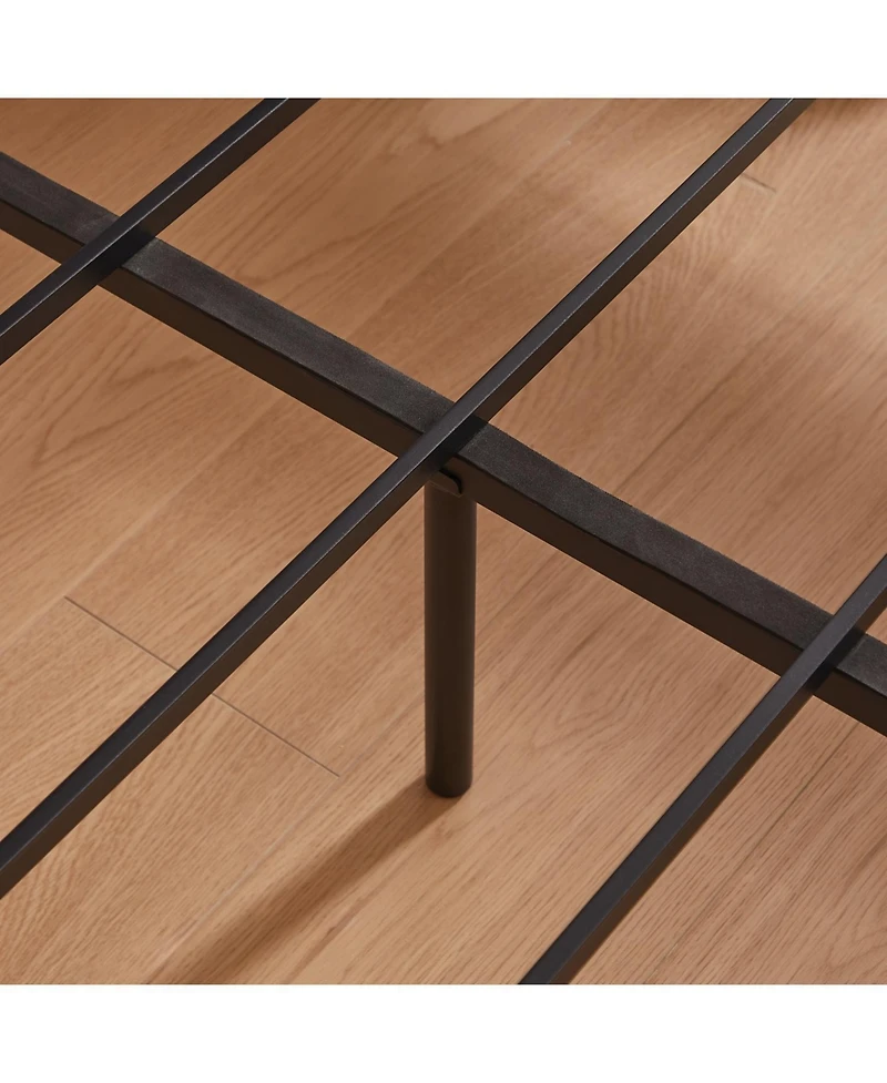 Streamdale Furniture Full Xl Bed Frame- Storage Headboard, Charging Station, Natural