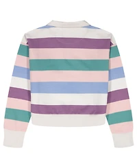 Tommy Hilfiger Girls' 7-16 Multi Stripe Johnny Collar Sweater