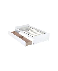 Streamdale Furniture Twin Size Bed with 2 Drawers