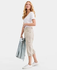 Style & Co Women's Mid-Rise Cargo Capri Pants, Exclusively at Macy's