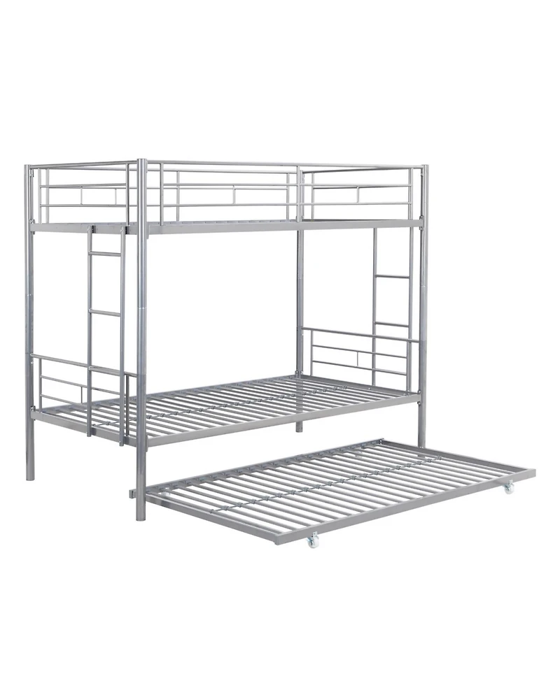 Streamdale Furniture Metal Bunk Bed with trundle
