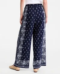 On 34th Women's Bandana-Print Wide-Leg Pull-On Pants, Macy's Exclusive