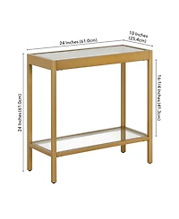 Hudson & Canal Alexis 24" Wide Rectangular Side Table