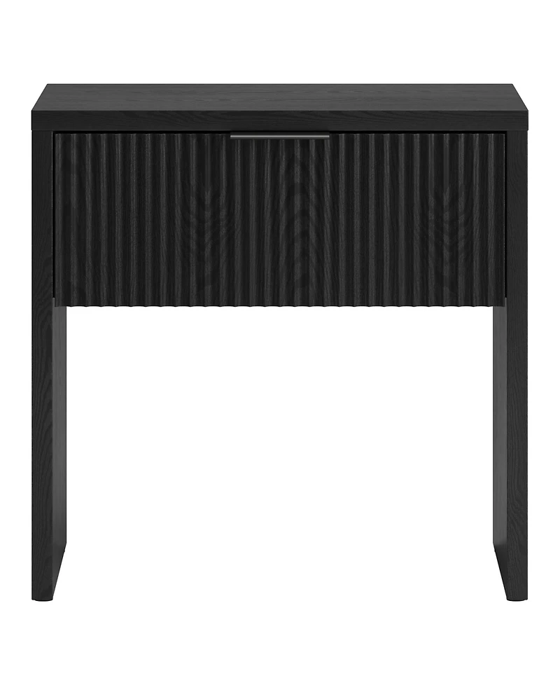 Hudson & Canal Kenslow 24" Wide Rectangular Fluted Nightstand