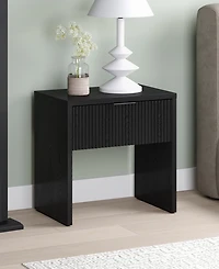 Hudson & Canal Kenslow 24" Wide Rectangular Fluted Nightstand
