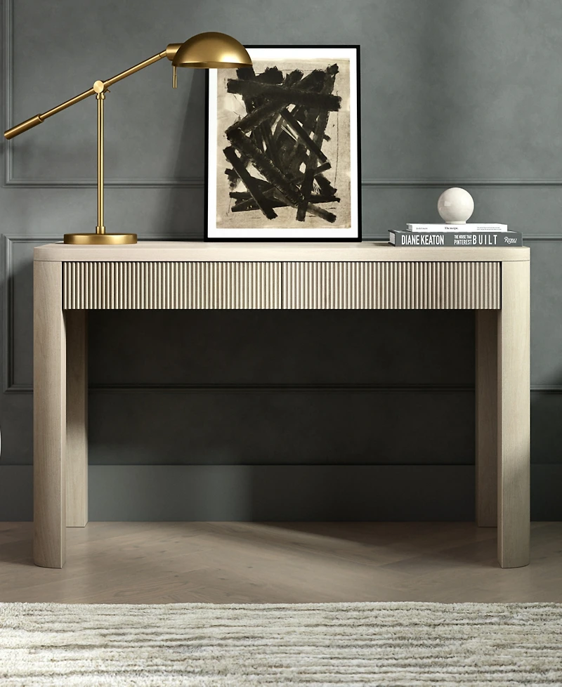 Hudson & Canal Palmera 47.5" Wide Rectangular Fluted Desk