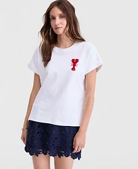 On 34th Women's Embellished Lobster Graphic T-Shirt, Macy's Exclusive