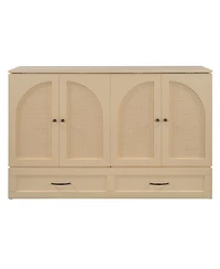 Streamdale Furniture Queen Size Murphy Bed with Large Drawers