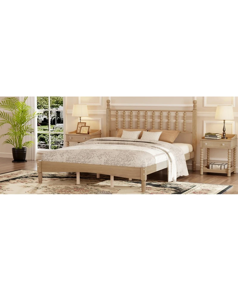 Streamdale Furniture Wood Platform Bed