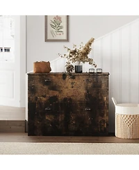 Streamdale Furniture Slim 4-Drawer Shoe Cabinet - Wood