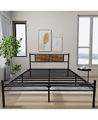 Streamdale Furniture Queen Victorian Bed Frame, Under Bed Storage, No Box Spring