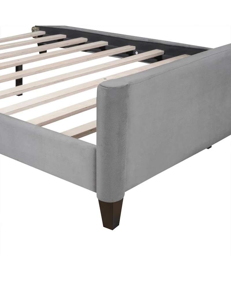 Streamdale Furniture Modern Gray Tufted Button Daybed