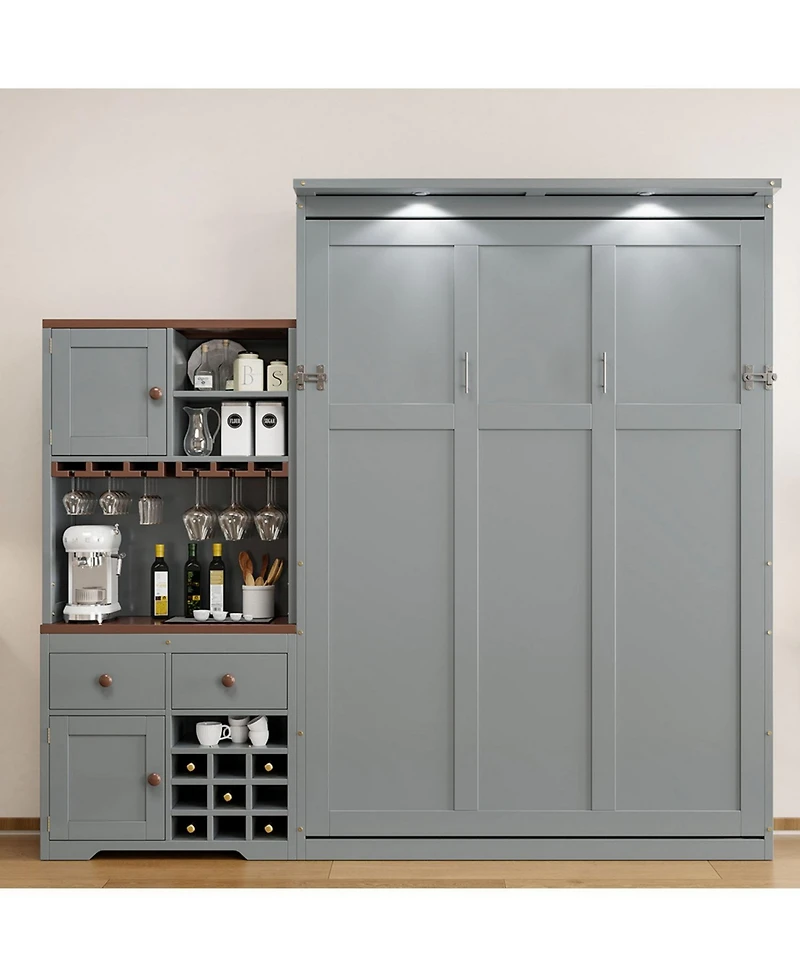 Streamdale Furniture Queen Murphy Bed with Storage