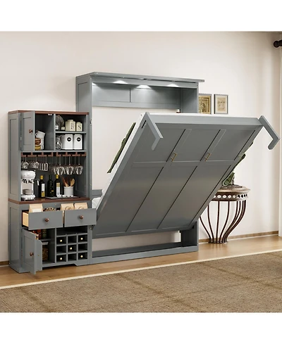 Streamdale Furniture Queen Murphy Bed with Storage