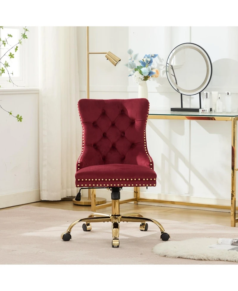 Streamdale Furniture Velvet Home Office Chair