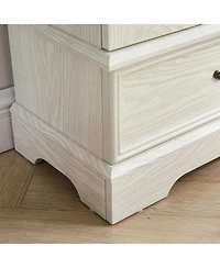 Streamdale Furniture Streamdale Lighted Glass Curio Cabinet - 2-Door Display, Adjustable Shelves