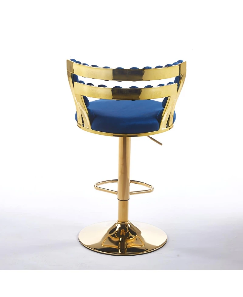 Streamdale Furniture Streamdale Modern Blue Bar Chairs (Set of 2)