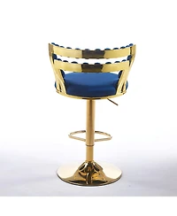 Streamdale Furniture Streamdale Modern Blue Bar Chairs (Set of 2)