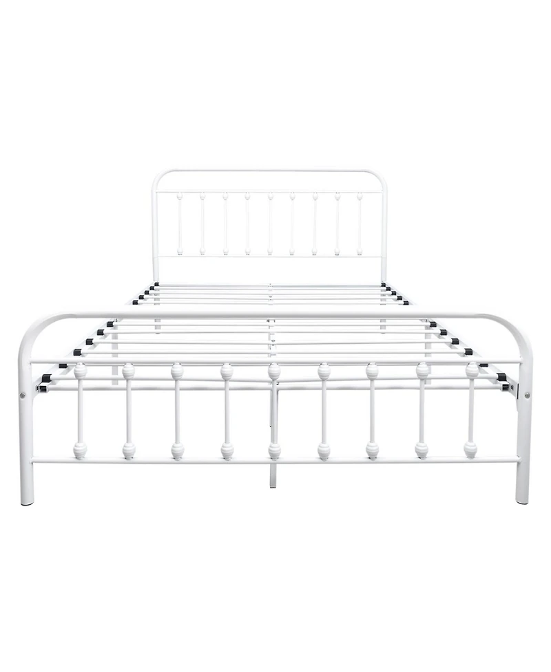 Streamdale Furniture Victorian White Metal Bed Frame