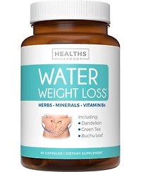 Healths Harmony Water Weight Loss Capsules, Diuretic Water Pills for Bloating Relief, Weight Loss for Men & Women